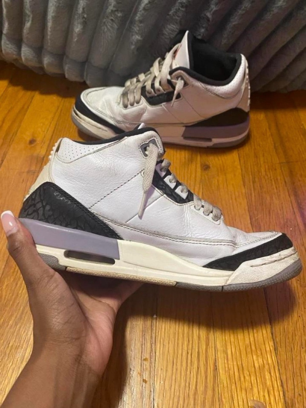 Jordan 3 Cement Gray GS Shoes